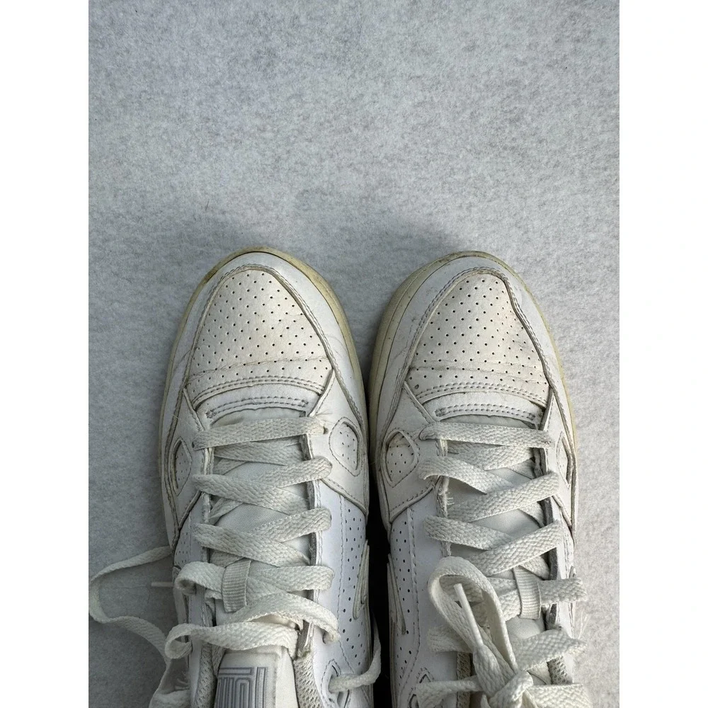 Nike Son of Force Shoes Mens Size‎ 9 White Leather Low Top Casual Sneakers